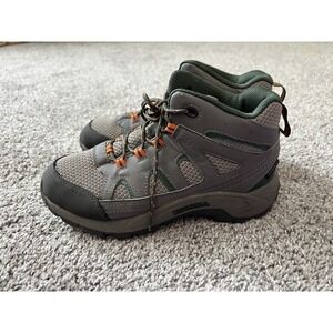 Merrell Oakcreek Mid Lace Hike Boot Waterproof MK264768 Youth Size 4 Olive/Brown